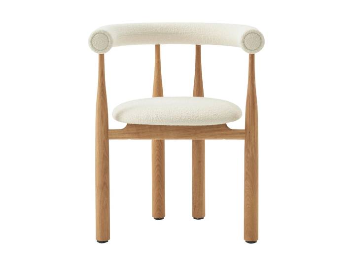 New Works Bukowski Armlehnstuhl gepolstert Oak, Barnum Lana