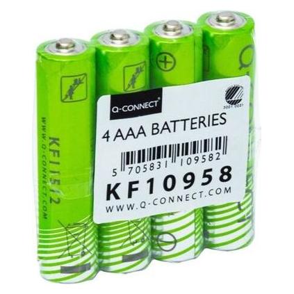 Q-Connect Batterie AAA/LR03 4ST Nordic Swan grün (4 Stk., AAA, 1150 mAh) (KF10958)