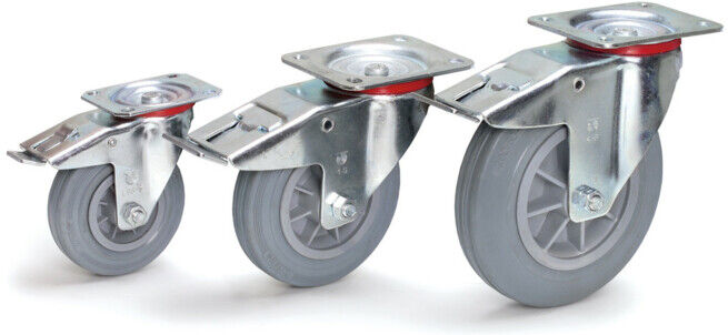 fetra Roulette pivotante avec frein 125 x 38 mm (71112)