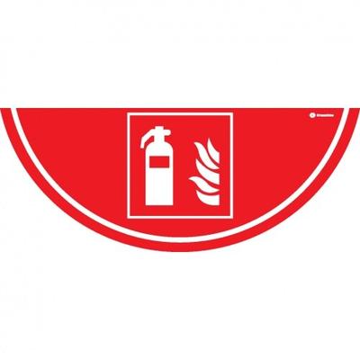 Aufkleber I Sicherheitsbodenmarkierungen Feuerlöscher, R9, 750x300mm, ASR A1.3, DIN EN ISO 7010 F001