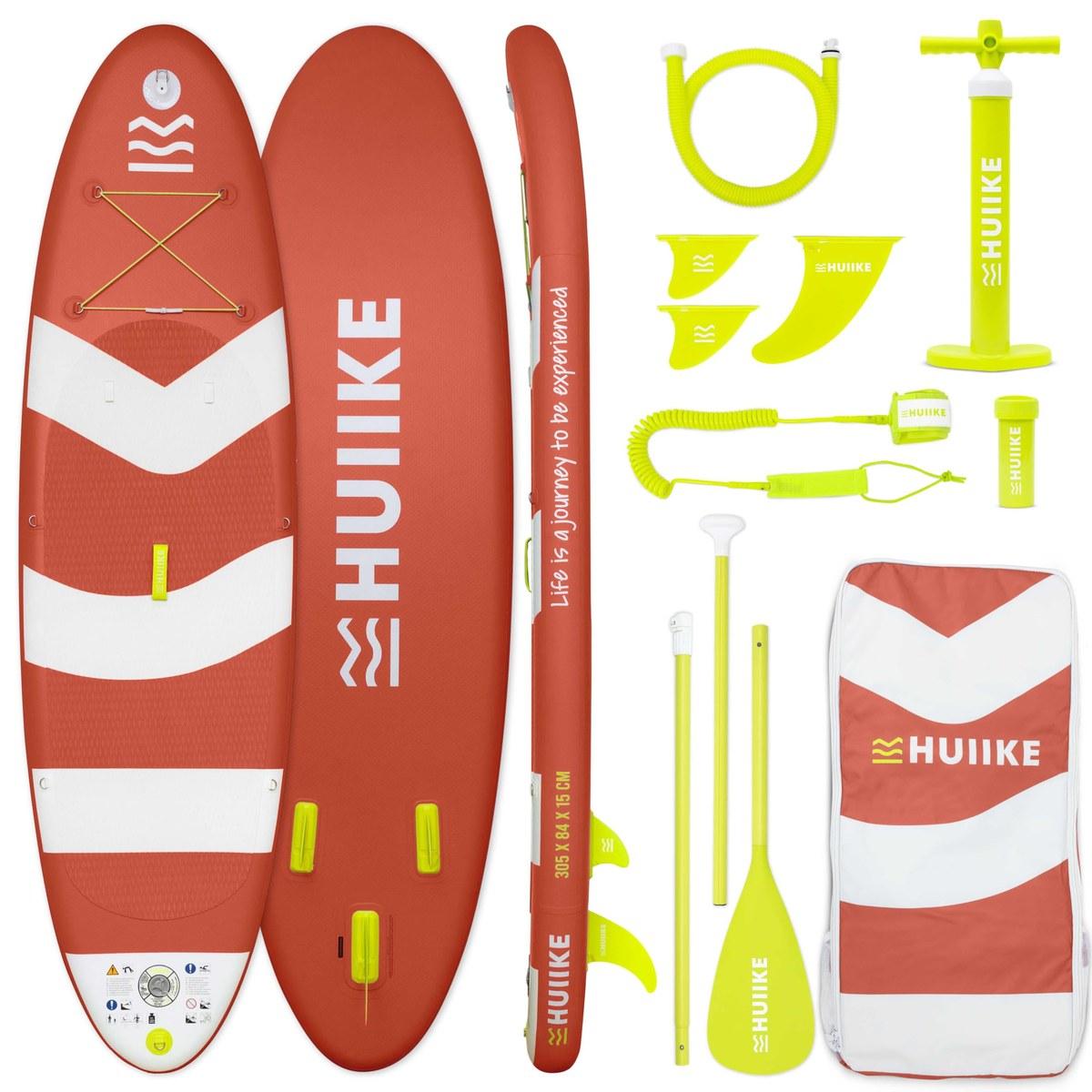 SUP-Board - Aufblasbar - 10 Fuß - Belastbarkeit bis 130 kg - Mit Zubehör