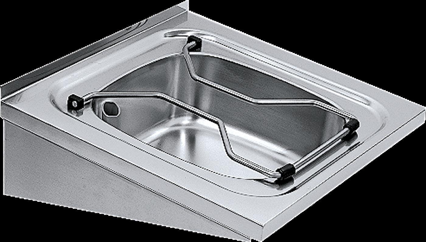 KWC AR Ausgussbecken, SIRIUS, Edelstahl, 500x180x500 mm, Klapprost
