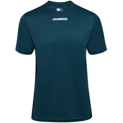 hummel, Herren, Sportshirt, hmlMULTI PL JERSEY (L), Grau, Blau