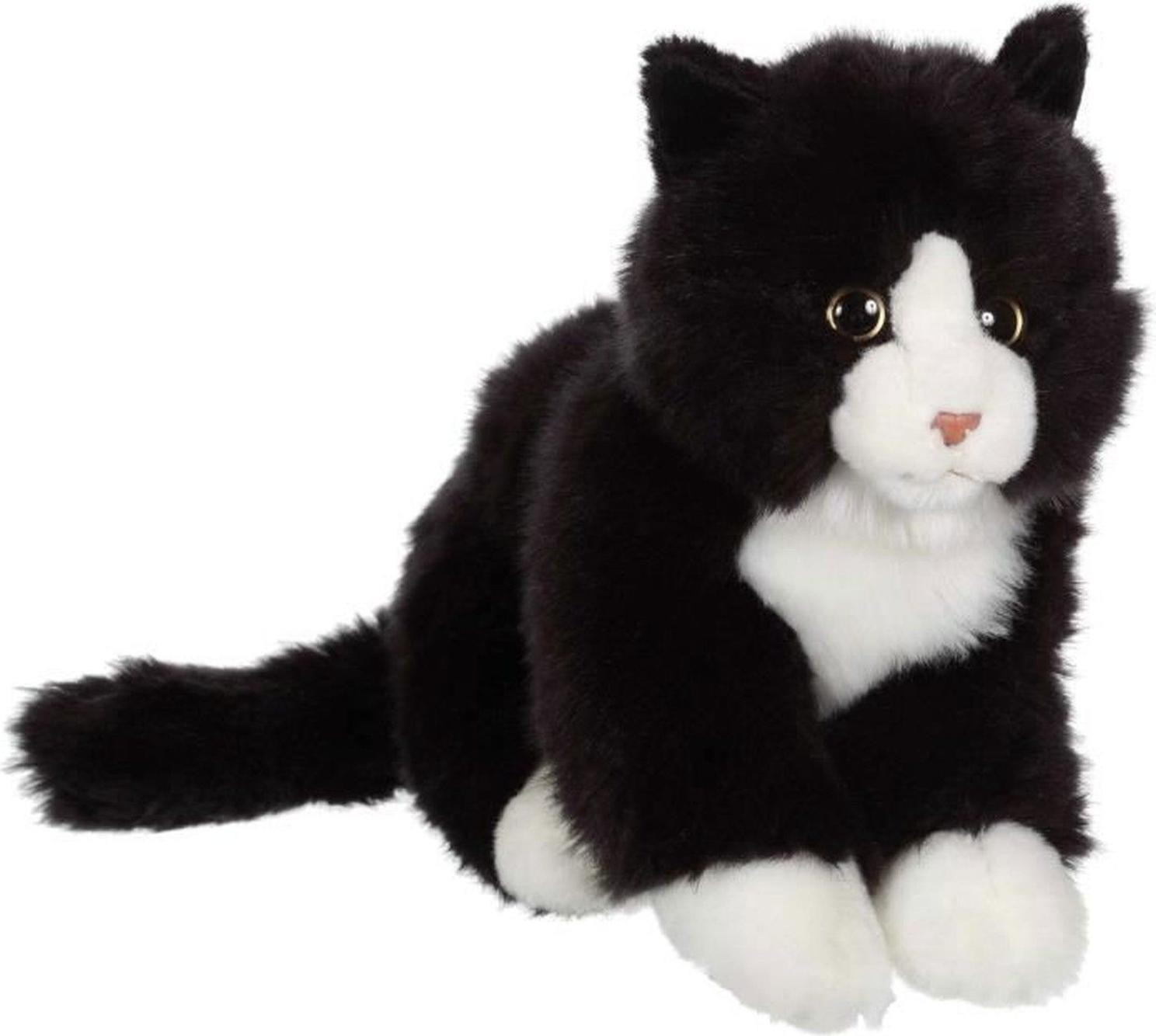 Gipsy Toys Mimiz Cat knuffel - 28 cm - Black & White