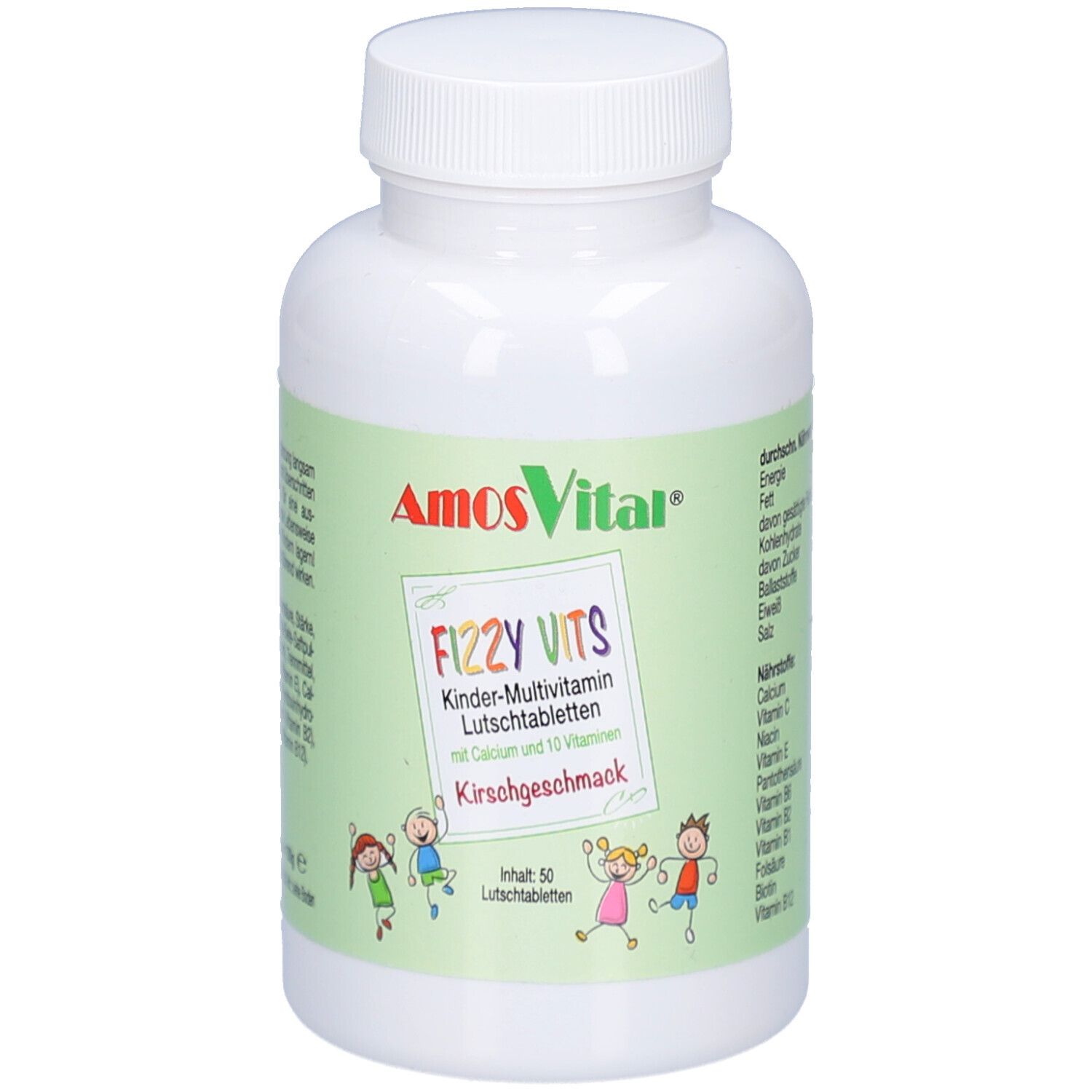Fizzy Vits Kindervitamine AmosVital Lutschtabl. 50 St Lutschtabletten