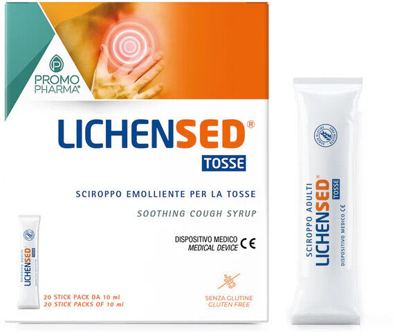 Promopharma Lichensed Sciroppo Adulti 20 Stick Per Tosse Secca E Grassa