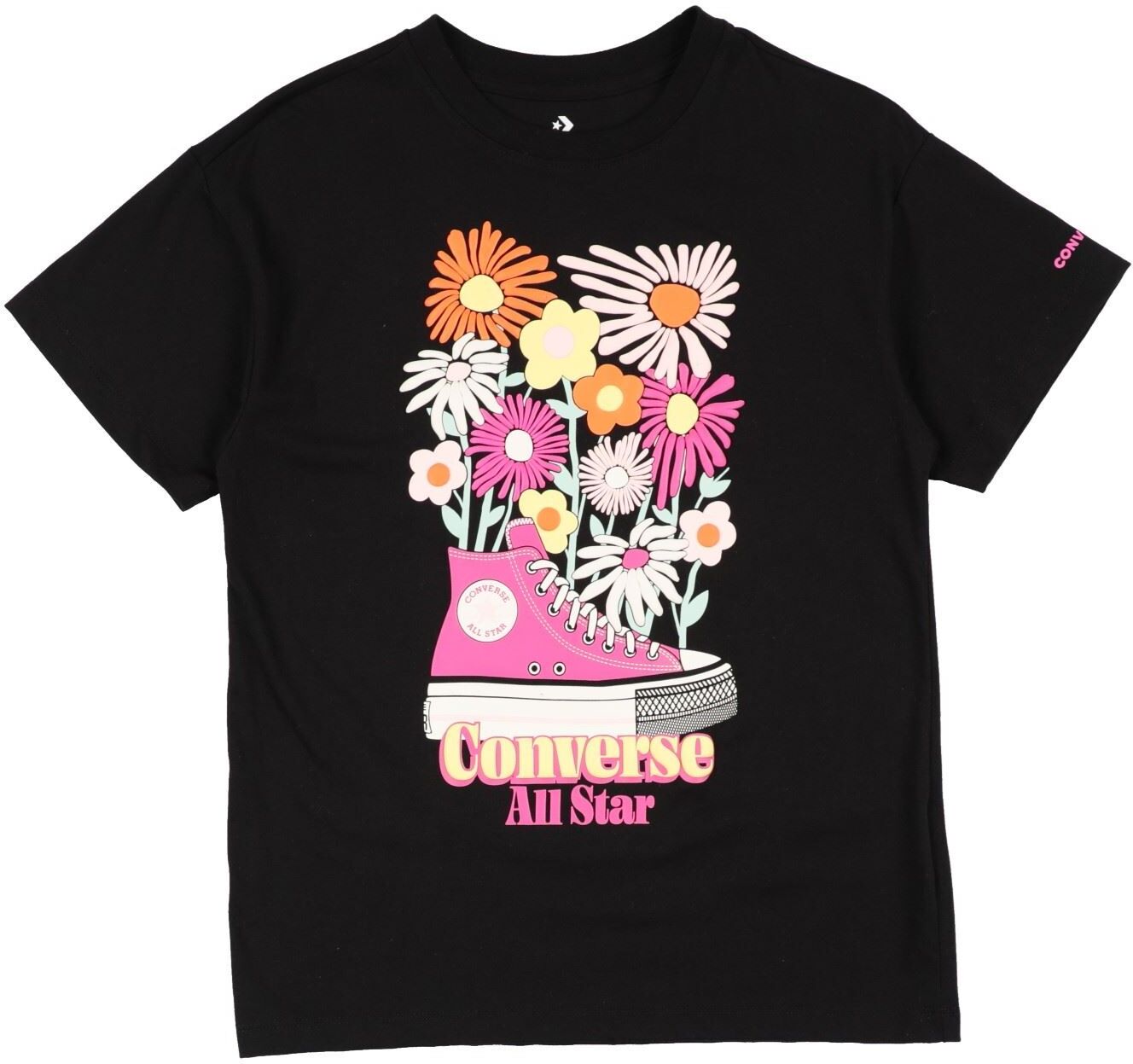 Converse Camiseta Chica Negro 13,15 Chica