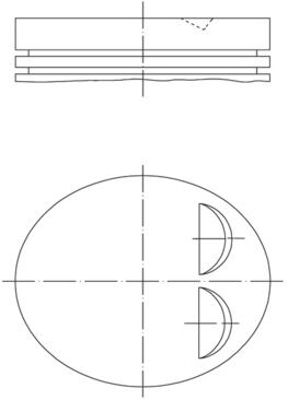 Mahle Kolben 039pi00122002