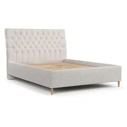 POLSTERBETT Lira 140/200 cm Hellbeige im Neve Stoff