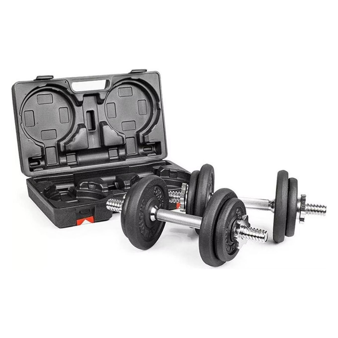 Gymstick Adjustable Dumbbell Set (4 x 1.25 kg, 4 x 2.5 kg) (61070-20)
