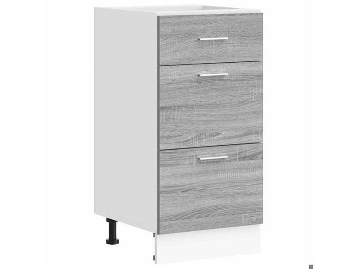 Meuble bas salle à manger - ORVEL - Meuble bas  - Lyon -  - Gris Sonoma - 40x46x81 5 cm - Bois d'ingénierie 60466