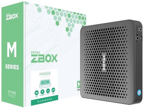 Zotac Barebone ZBOX MI668 BB Intel Core i7 i7-1360P 5.0GHz Intel Iris Xe Graphics ZBOX-MI668-BE