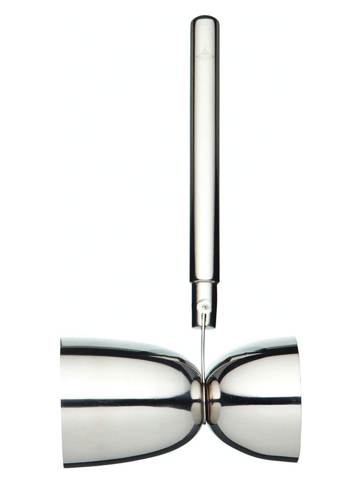 BarCraft Doppel-Messbecher in Silber - (H)16,2 cm - onesize