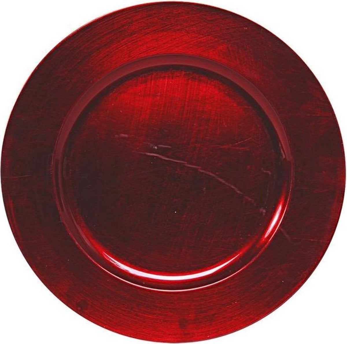 Othmar Decorations Kaarsenbord rood glimmend D33 cm