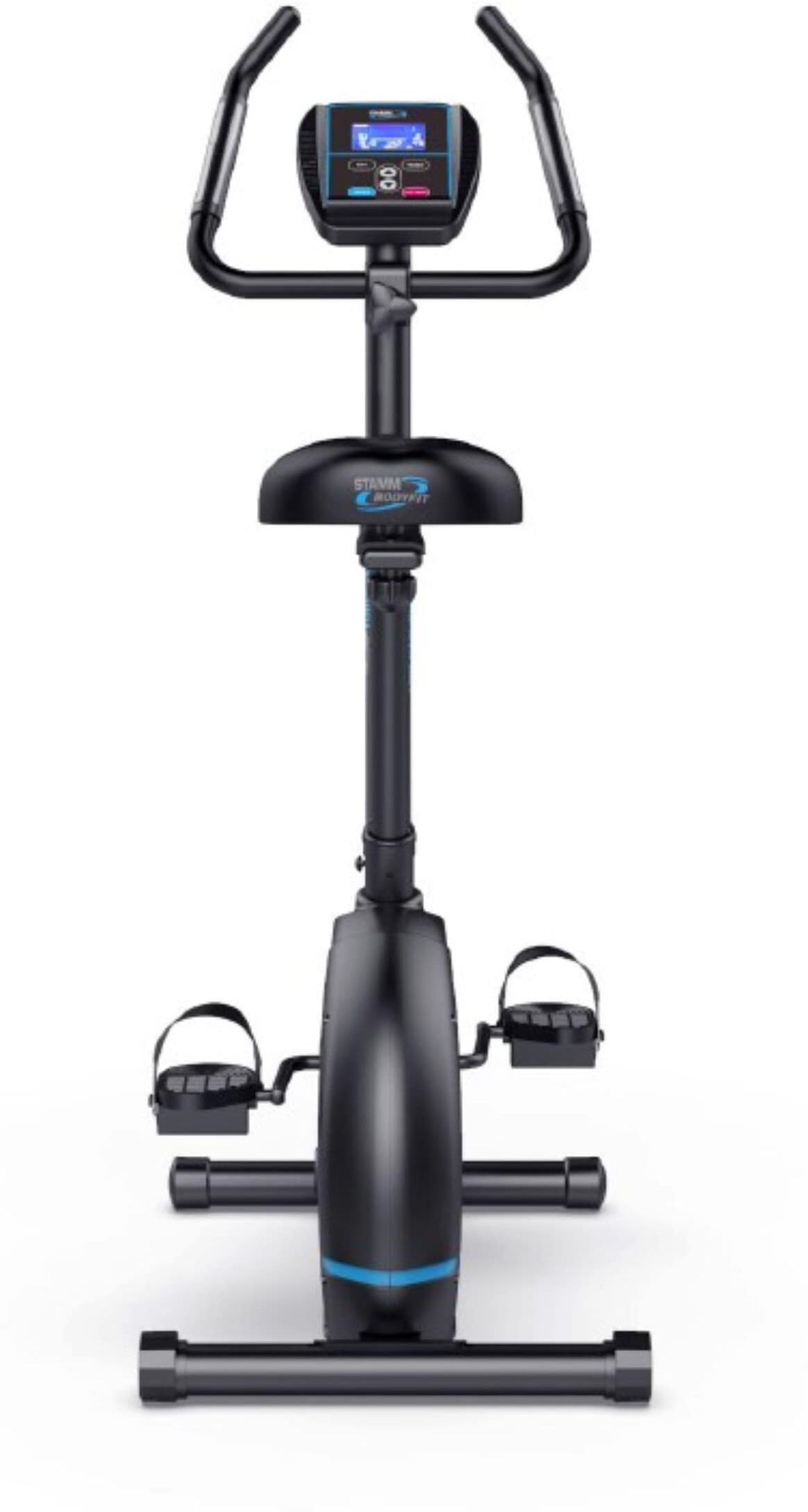 Ergometer STAMM BODYFIT "Toronto.500", schwarz (schwarz, blau), HeimtrainerB:50,5cm H:125cm L:100cm, Ergometer, Bluetooth 5.0, vorbereitet für Kinomap-App, B:50,5cm H:125cm L:100cm, Topseller
