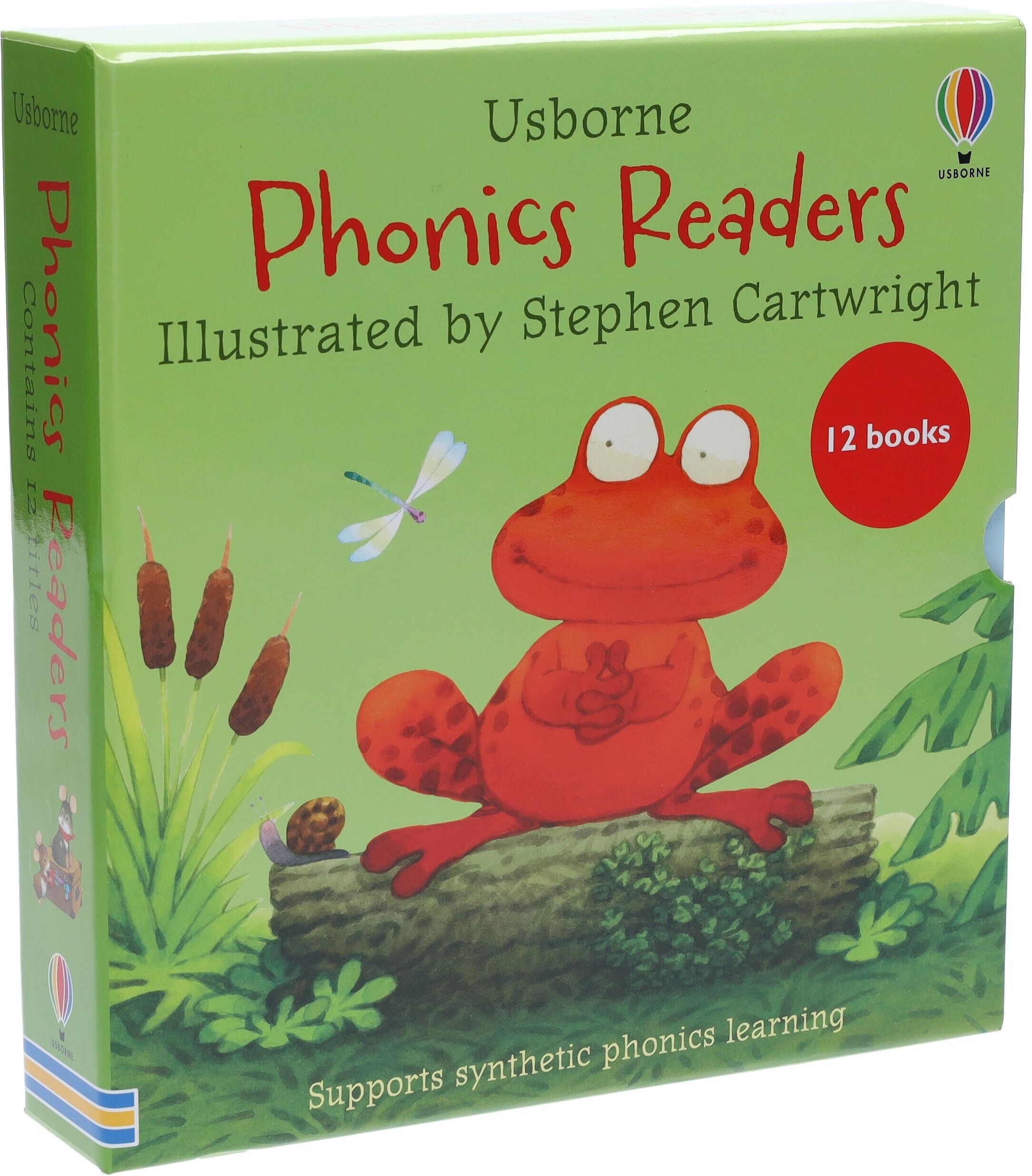 Usborne Phonics Readers 12 Books Collection Box Set - Ages 2-6 - Paperback Usborne Publishing Ltd
