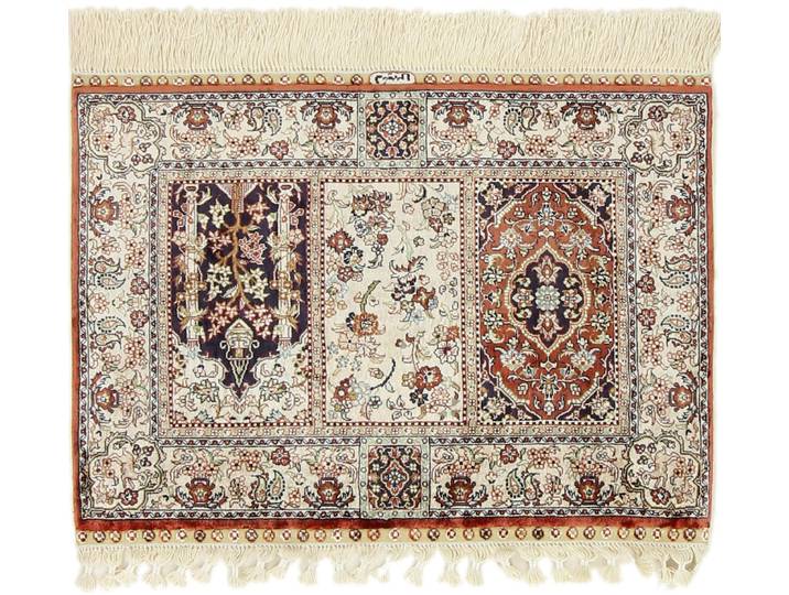 Hereke Seide Teppich 63x45 Handgeknüpft Orientteppich Seide