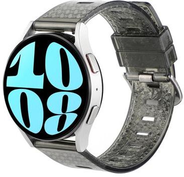 Everyday Crate Samsung Galaxy Watch 6 Classic Transparent TPU Watch Band Shiny Diamond Replacement Strap transparent Black