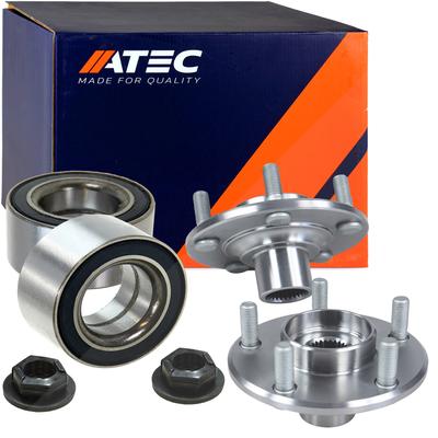 Atec 2x Radlager + 2x Radnabe vorne [Hersteller-Nr. 40643502] für Ford