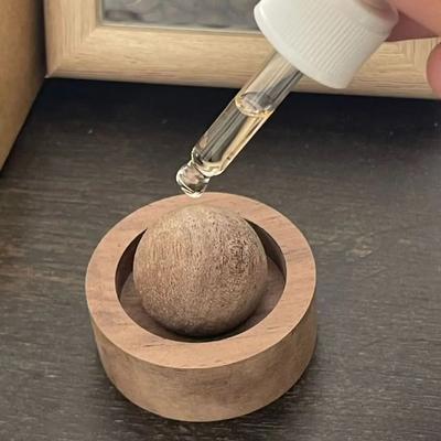 Youfap Market Aromatherapy Solid Wood Spherical Essential Oil, Fragrance Enhancement For Bedroom, Odor Elimination lavender
