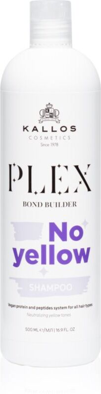 Kallos Plex No Yellow Shampoo der neutraliserer kobbertoner 500 ml