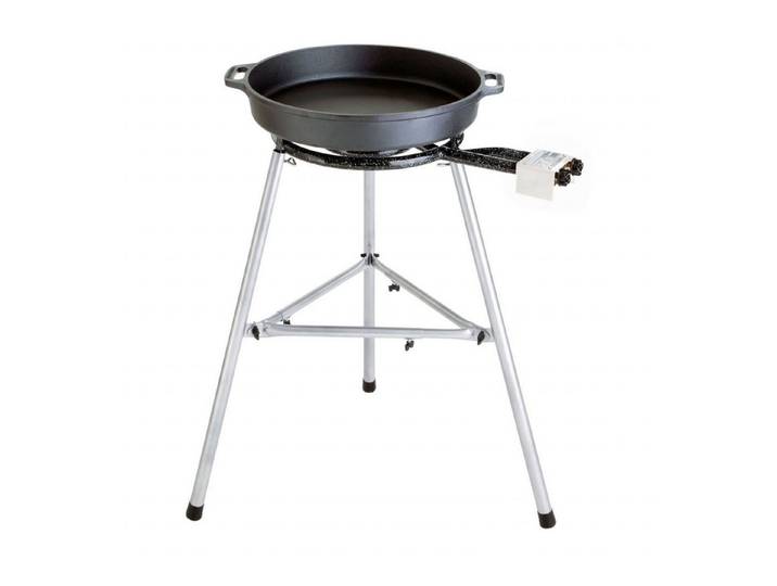 PAELLA WORLD Camping-Gasgrill Paella World Gusspfannen-Set 3 mit Brenner und Paella-Pfanne aus
