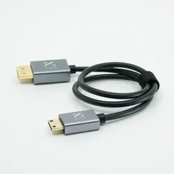 ZILR 4Kp60 1 m Full to Mini Hyper Thin High Speed HDMI Secure Cable Mini Connector