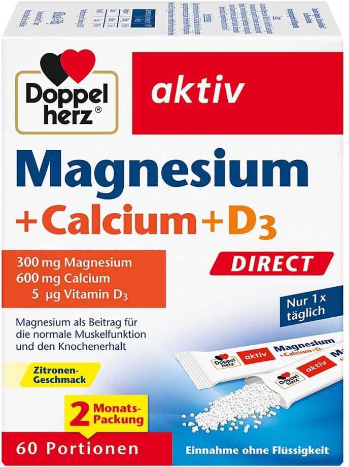 Doppelherz Magnesium+Calcium+D3 Direct Pellets