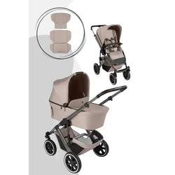 ABC Design Salsa 5 Air Kombikinderwagen, Farbe Kinderwagen: Nature