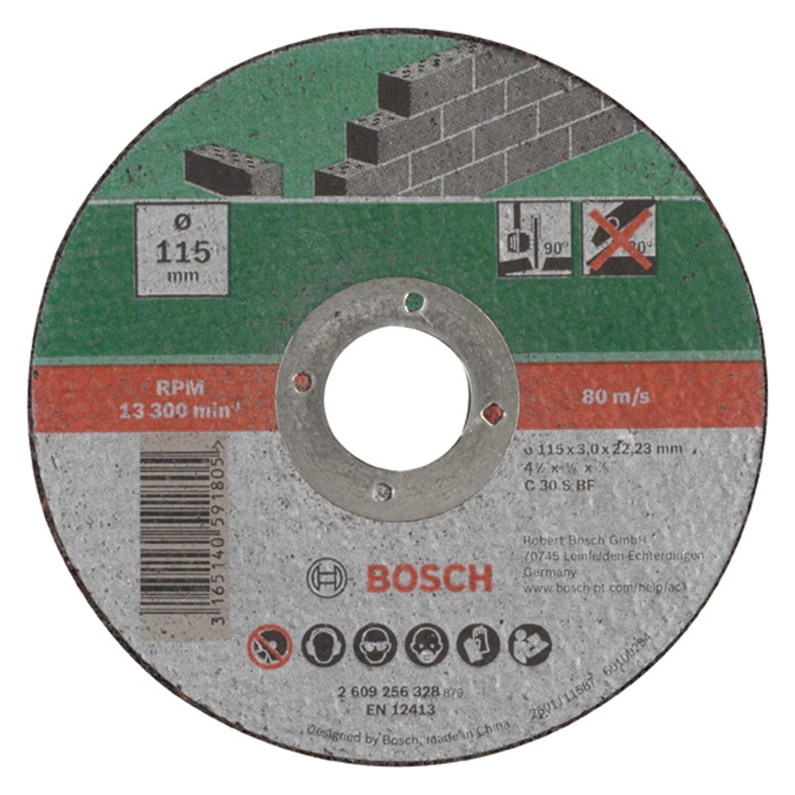Bosch Zubehör Trennscheibe gerade, Stein D= 115 mm (2609256328)