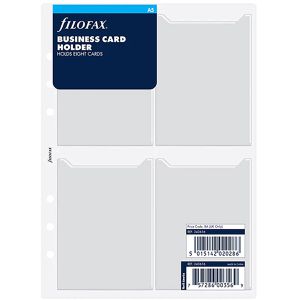 Filofax Visitenkartenhüllen 343616, A5, 1 Hülle für 8 Visitenkarten
