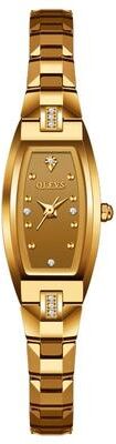 Everyday Crate OLEVS 5501 Ladies Quartz Watch Diamond Small Dial Tungsten Steel Watch Waterproof Bracelet gold