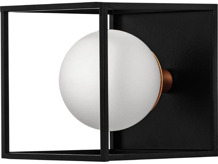 LEDVANCE DECOR Vierkante badkamer wandlamp IP44\, zwart\, G9