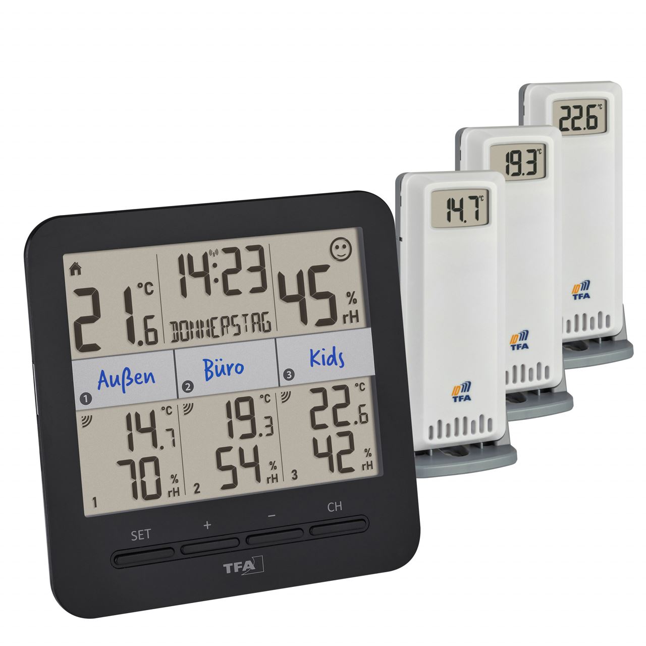 TFA 30.3075 KLIMA@HOME 2 Hygrometer schwarz