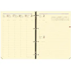 Quo Vadis, Agenda, Recharge "Timer 29 Prestige", 2022/2023, 16 mois (A4, 1 Woche / 2 Seiten)