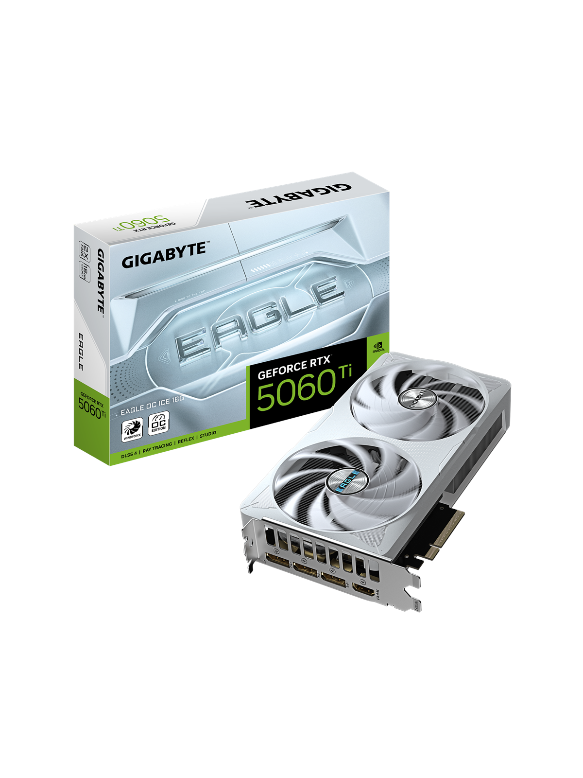 GIGABYTE GeForce RTX 5060 Ti EAGLE OC ICE - 16GB GDDR7 RAM - Grafikkarte