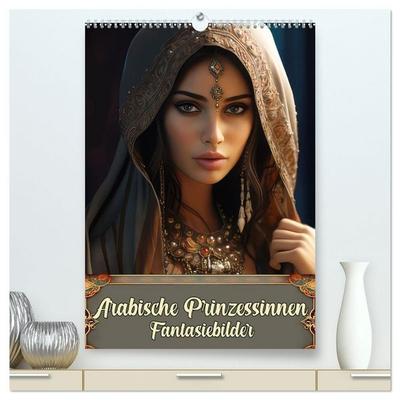 Arabische Prinzessinnen Fantasiebilder (hochwertiger Premium Wandkalender 2027 DIN A2 hoch), Kunstdruck in Hochglanz