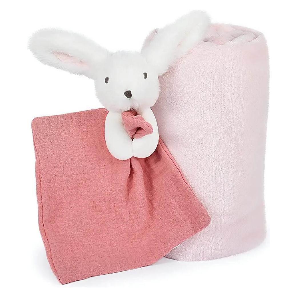 Doudou et Compagnie Happy Boho Decke & Schmusetuch,rosa (MQ2)** (8 x 28 cm) (DC3979)