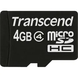 Transcend - Flash-Speicherkarte - 4 GB - Class 4 - microSDHC