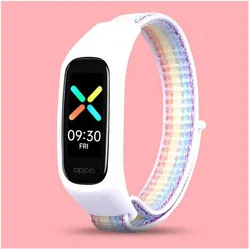 Cover-Discount OPPO Band - Nylon Armband Regenbogen (Nylon), Uhrenarmband, Mehrfarbig