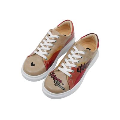 Plateausneaker DOGO "Myra Low-Top Sneaker Arizona Dream Damen Sneaker", Damen, Gr. 36, Normalschaft, bunt (natur), Lederimitat, Schuhe Plateausneaker, Handgefertigt