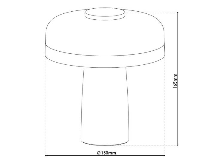 Näve LED Tischlampe Pilu, dimmbar, grün, für Wohn- / Esszimmer, Metall, Modern, LED Tischlampe