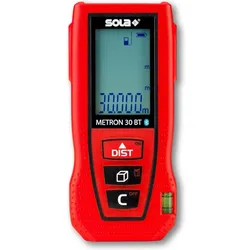 Sola Messwerkzeuge, Laserentfernungsmesser, METRON 30 BT - Laser Entfernungsmesser 30m – Distanzmesser Laser mit Bluetooth Datentransfer - (30 m, 670 nm)