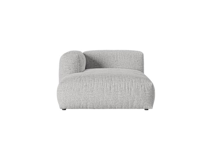Modulares Design Chaiselongue „Martina“ Bouclé Silver Micadoni