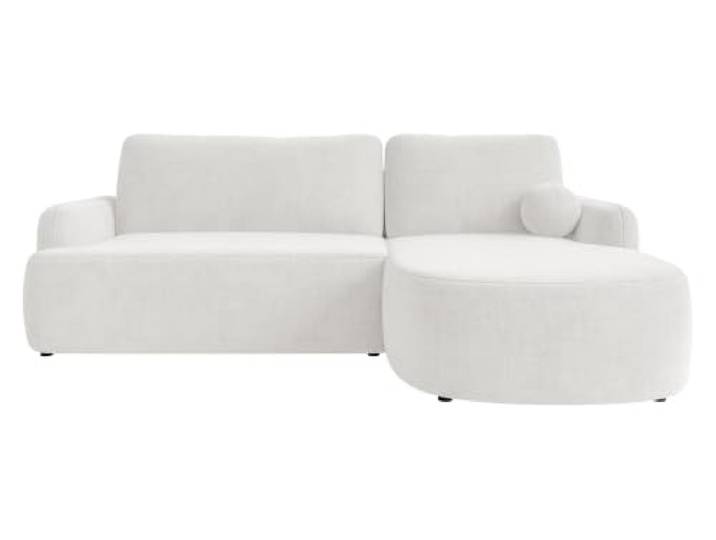 Mirjan24 Ecksofa Loridu Premium mit Bettkasten (Golden 01, R) Freistehendes Ecksofa mit Schlaffunktion, L-Form, Chenillestoff, 1 Zierkissen, abgerundeten Formen, B/H/T: 250/90/174 cm
