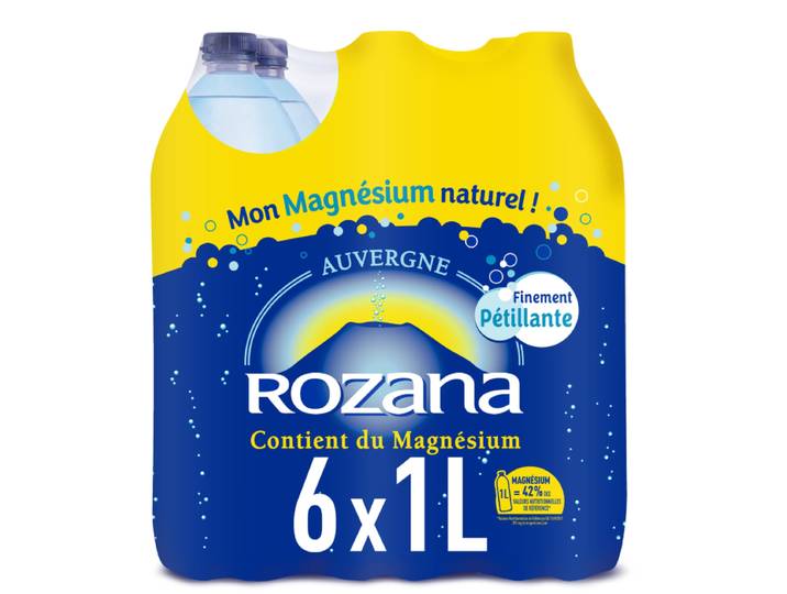 ROZANA Eau minérale gazeuse Pack 6x1L
