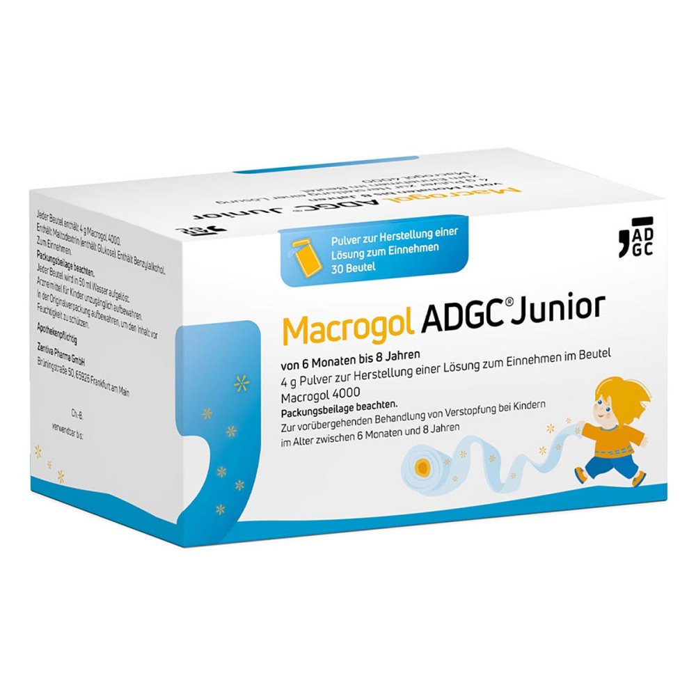Zentiva Pharma GmbH Kinder Macrogol ADGC® Junior bei Verstopfungen 19379947