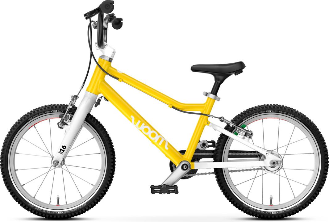 WOOM GO 3 Automagic (Gen. H) Kinder Fahrrad 4-6 Jahre 105-120 cm gelb 16"