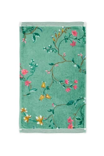 Pip Studio gastendoek Les Fleurs Green 30 x 50 cm
