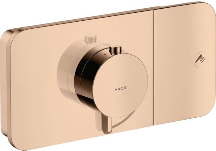 Hansgrohe Axor One Fertigmontageset 45711300 Unterputz-Thermostatmodul, 1 Verbraucher, polished red gold